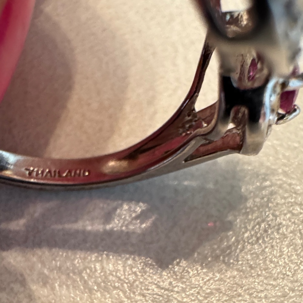 Silver 925 ruby ring - Picture 4 of 6
